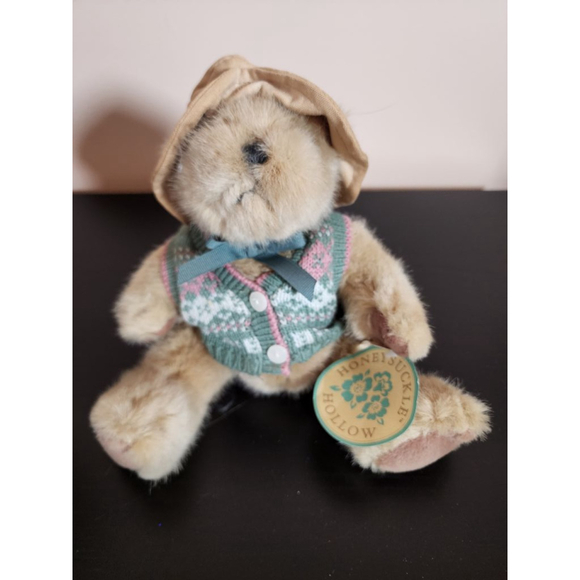 Unisex Honeysuckle Hollow Bear Plush "Fuzzy" movable arms & legs - Picture 1 of 5